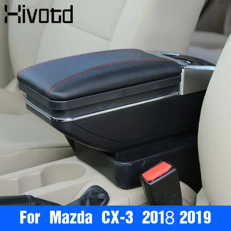 Hivotd для мазда Mazda CX 3 CX3 аксессуары подлокотник коробка центральный магазин
