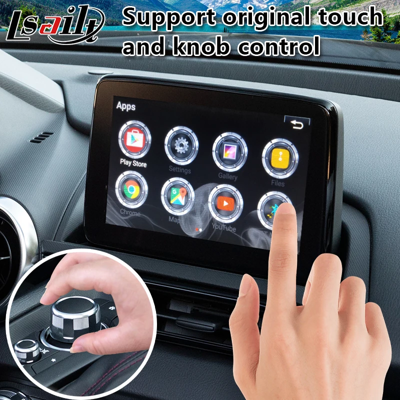 Lsailt Android автомобильный видео Интерфейс для Mazda MX 5 MZD Системы 2014 2020 модель