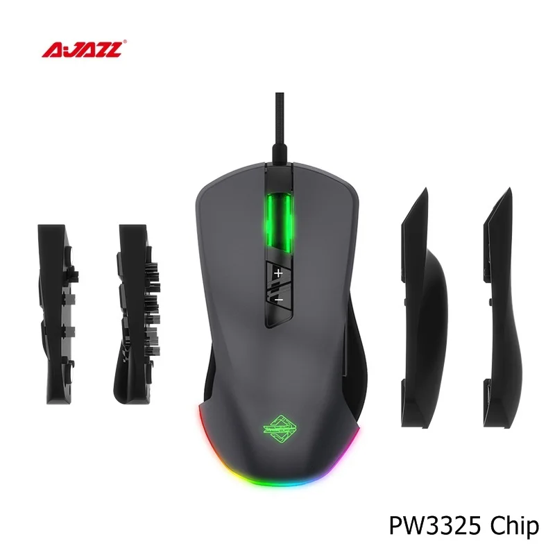 Проводная игровая мышь Ajazz GTI с RGB подсветкой 5000 точек/дюйм|Мыши| |