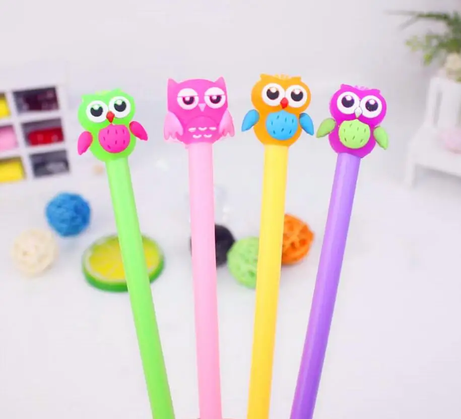 Креативный дизайн Совы чернила для гелевой ручки ручка Корейская школа приз офис