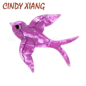 CINDY XIANG, дизайн, кровавая Акула, броши для женщин, милый животный стиль, акриловая булавка, ацетатное волокно, аксессуары, зимний стиль