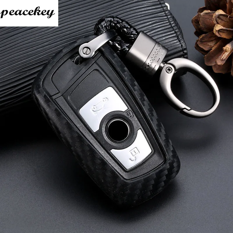 Резиновый чехол для ключей из углеродного волокна BMW F20 G30 X1 F48 F31 X5 F15 F30 X3 X6 X7 E34 E90 E60