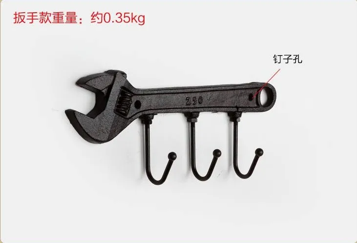 Zakka настенные крючки из кованого железа украшения для бара ретро декоративные