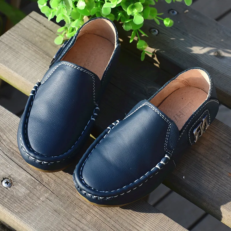 Детская обувь кожаные кроссовки на плоской подошве для мальчиков 2019 | Мать и