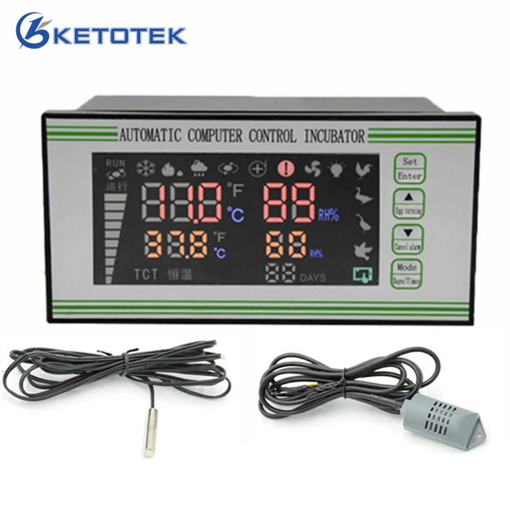 Автоматический интеллектуальный регулятор температуры и влажности Ketotek