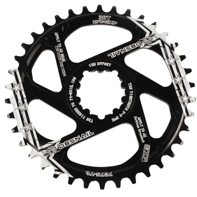 black GXP Plate 38T Улитка MTB велосипед Интегрированный полый Звездочка колеса ЧПУ Сверхлегкий GXP Кривошип 104bcd прямой загруженный диск положительные отрицательные зубы - Цвет: black GXP Plate 38T