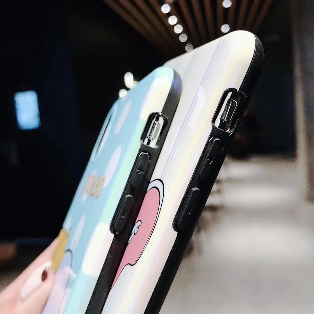 Чехол для iphone Xs MAX XR X 6 s 7 8 plus Blu-Ray пара Мягкая задняя крышка |