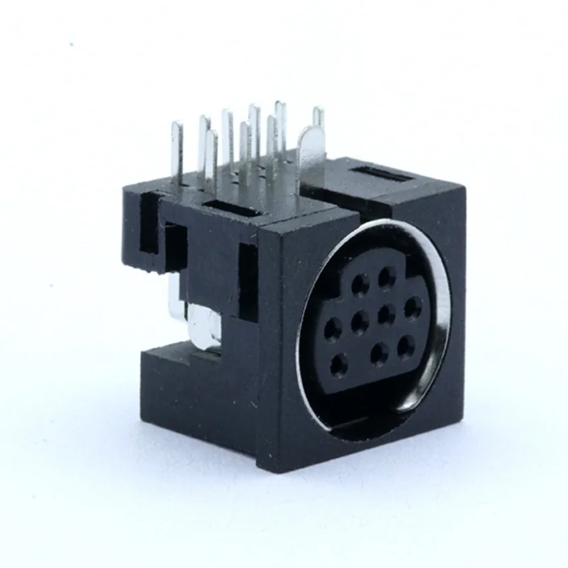 1 шт. мини DIN S клемма PCB панель монтажный разъем 9PIN DIP гнездо для инструментов Micro