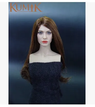 KNL HOBBY KUMIK оригинальная точка 1: 6 солдат новые волосы женская голова sculpt KM035