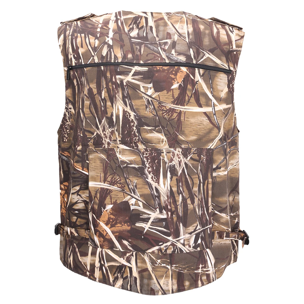 New Fishing Vest Men's Sleeveless Jackets Camouflage Field Breathable Tactical Vest With Many Multi Pockets Outdoors Waistcoat
