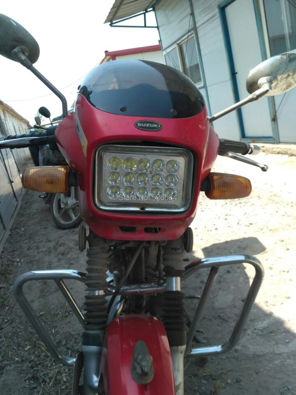 

45W High/Low Beam 4x6inch LED Rectangular Headlight with Black Headlamp Housing for Motorcycle GS125 CG125