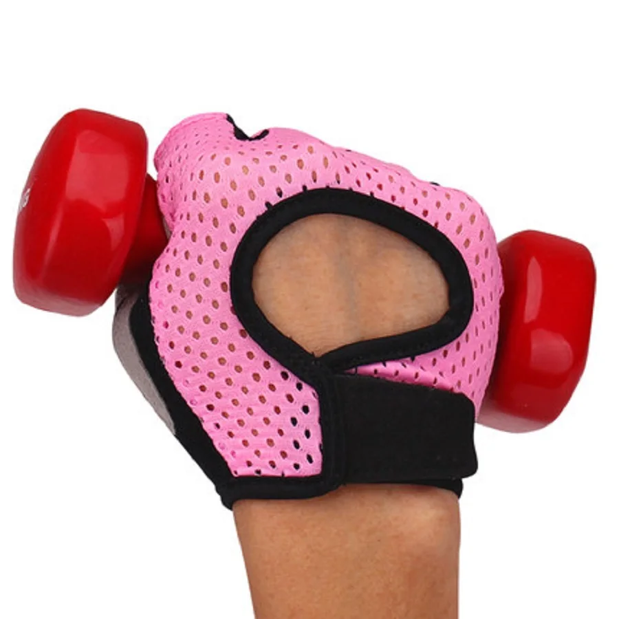 

Sports Fitness Glove for Women Men Bodybuilding Weight Lifting Excise Gloves Hollow Breathable Anti Slip Gym Fingerless Gloves