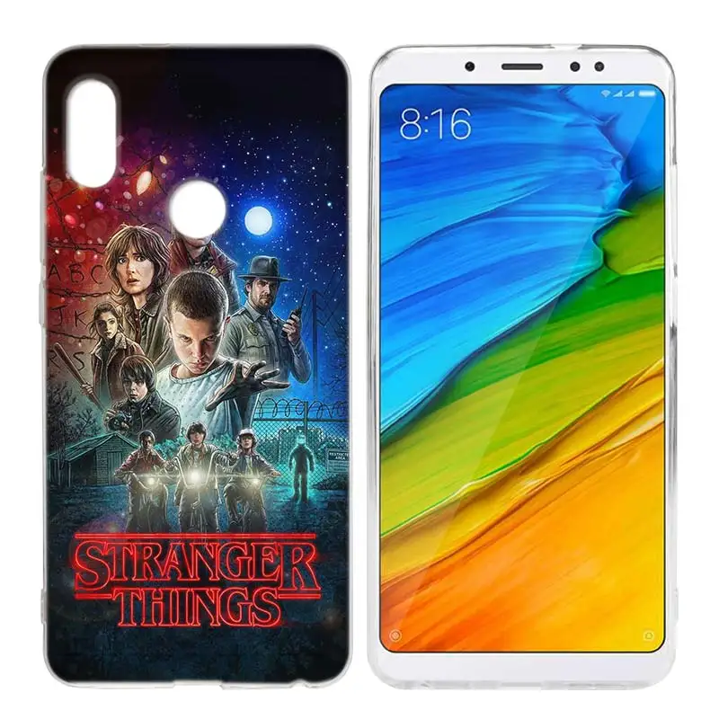 004 KMUYSL странные вещи плакат ТПУ чистый мягкий чехол для Xiaomi 8 Redmi 6A 6 Note 5 4X4 A1 S2 Plus Pro - Цвет: 004