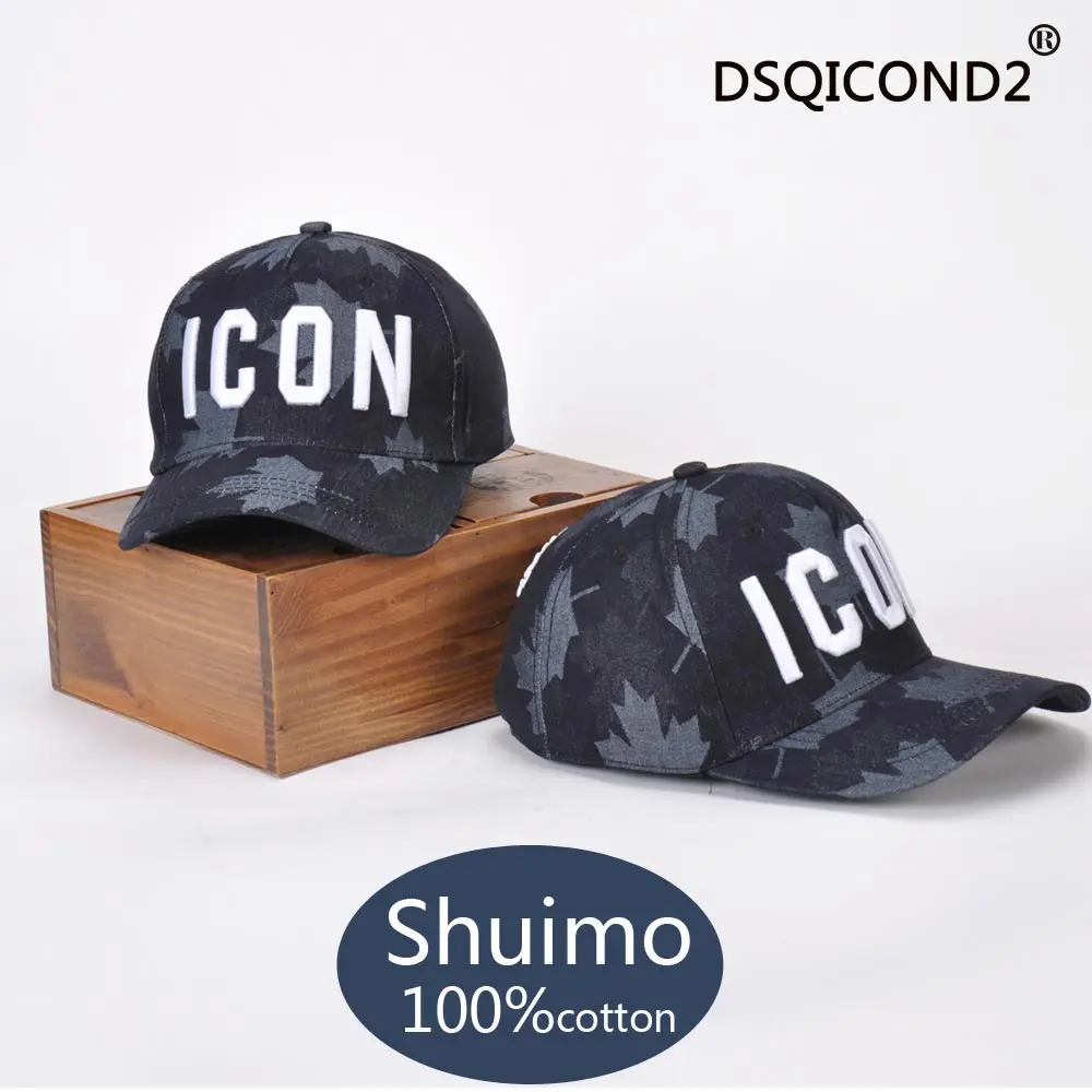 Брендовая летняя хлопковая мужская бейсболка DSQICOND2 с буквенным знаком женская