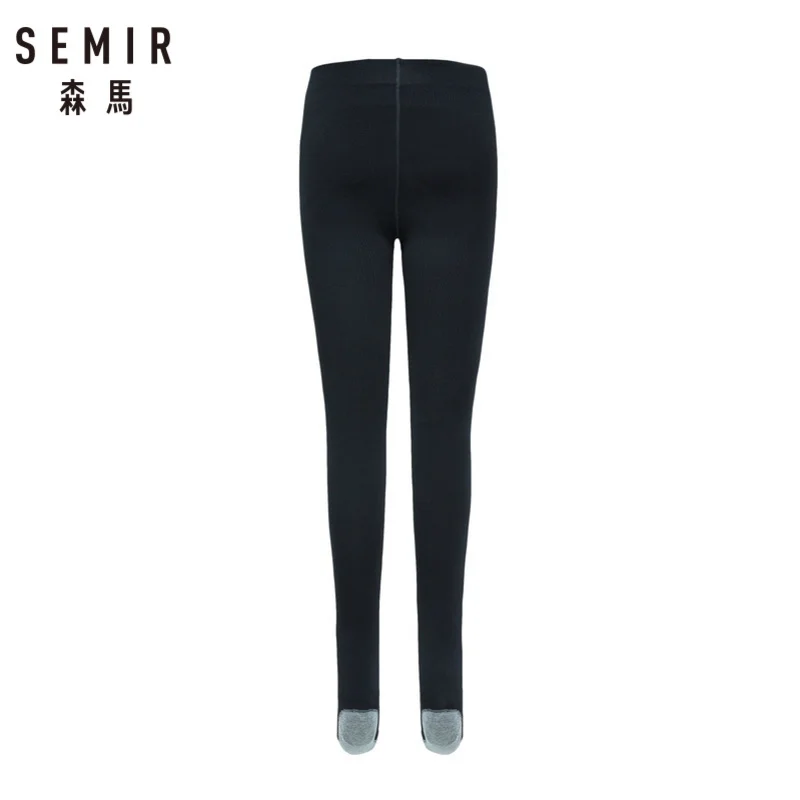 SEMIR/женские матовые непрозрачные трикотажные колготки 120 Denier 120D черного цвета с