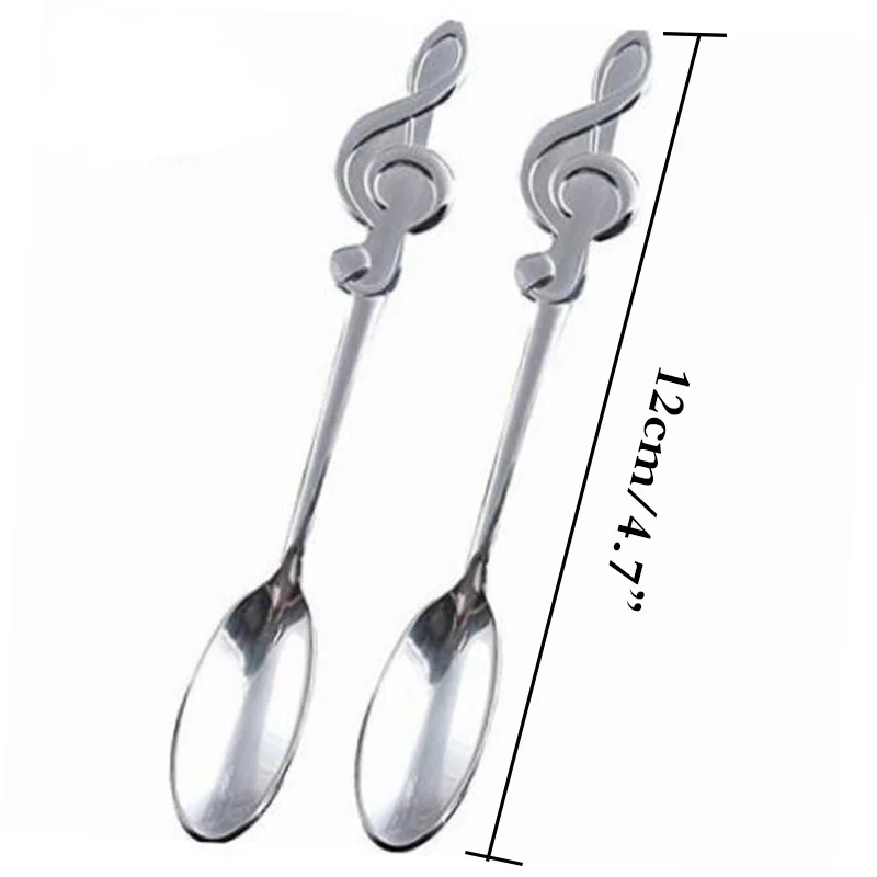 Кофейная ложка из нержавеющей стали музыкальный инструмент Тема креативное