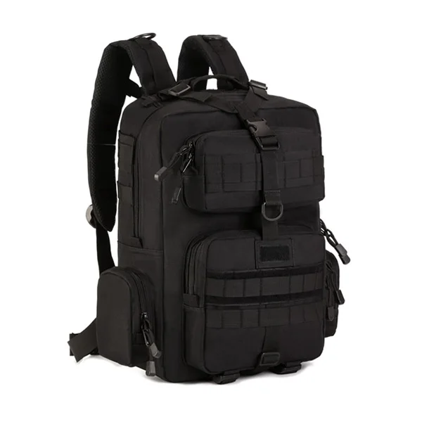 Черный цвет Военный армейский тактический рюкзак 30L Mochila Militar 14 дюймов, рюкзак для ноутбука, походная камуфляжная Сумка Bolsa Tatica - Цвет: Черный цвет