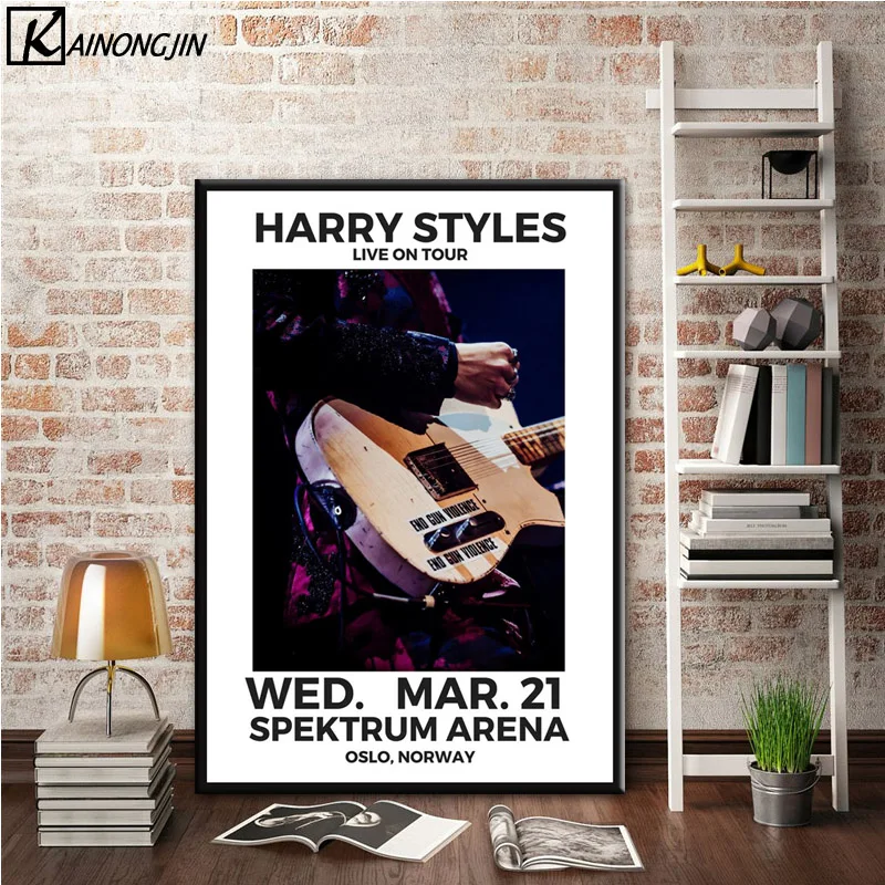 0003 Harry Styles World Tour Live Cover история художественный постер Картина Настенная картина домашний декор, плакаты и принты - Цвет: 0003