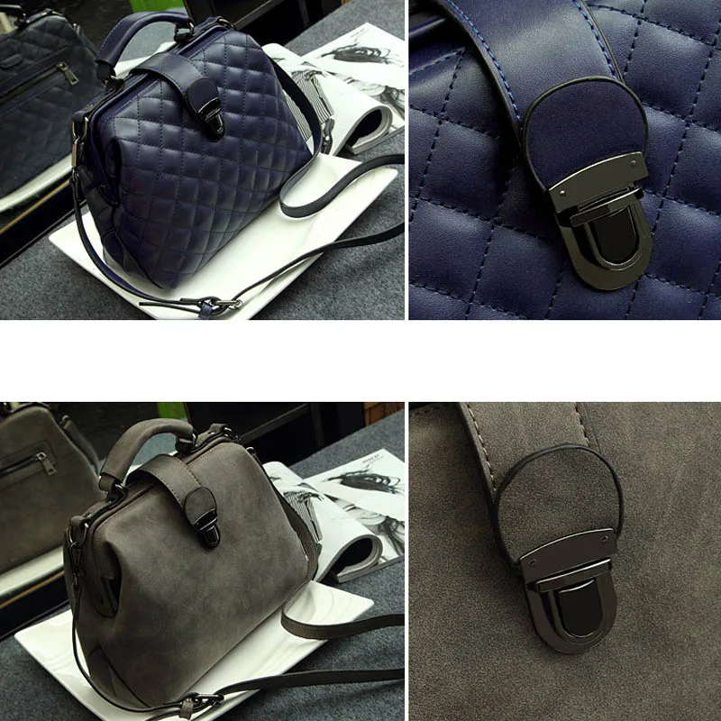 

Women Handbags Fashion Doctor Bags PU Leather Vintage Shoulder Crossbody Messenger Bag Best Sale-WT