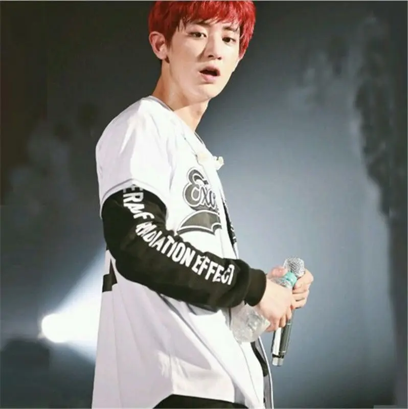ALLKPOPER Новинка EXO Plane3 Kpop Exo Chanyeol Sehun Xiumin Baekhyun футболка K-POP Exo футболки Harajuku Топ Футболка для женщин и мужчин