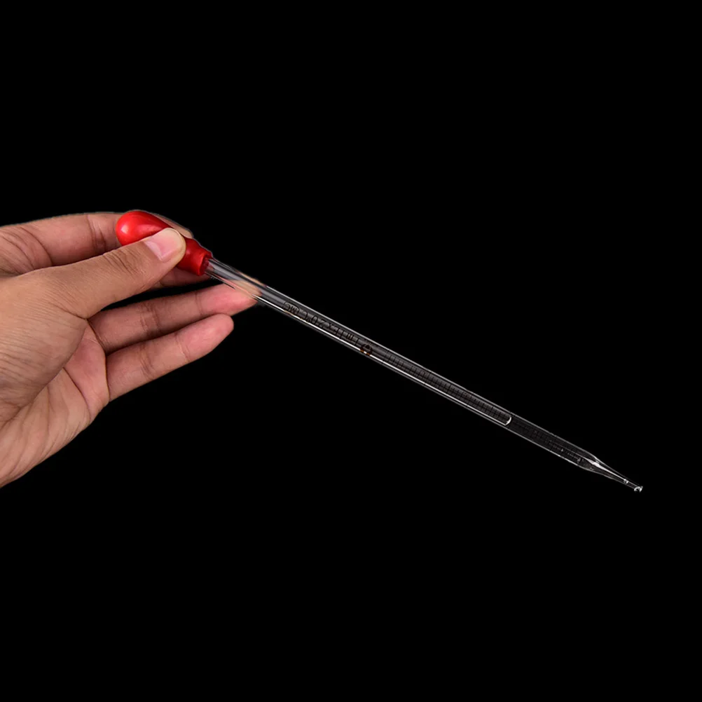 

0.5ml 1ml 2ml 3ml 5ml Glass Graduated Pipette With Rubber Bulb Lab Chemistry Dropper Dispensing