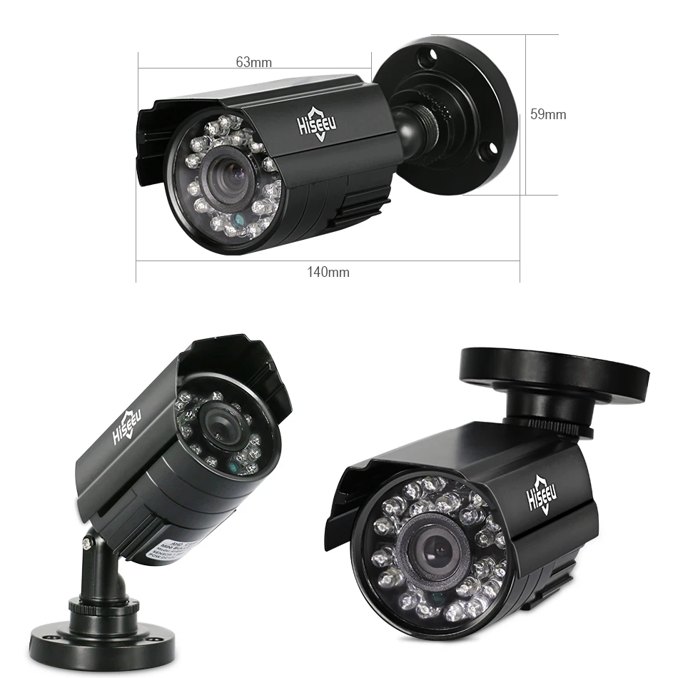 AHD система видеонаблюдения 1080P камера 4CH рекордер 1080N 2 шт 2MP безопасности комплект