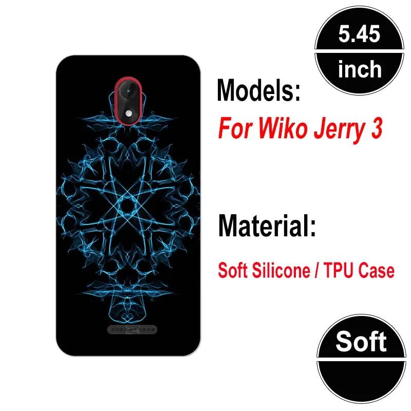 A03 Мягкий силиконовый чехол для Wiko Jerry 3 Jerry3 5,4", Чехол s для Wiko Jerry 3, мягкий чехол с рисунком - Цвет: A03