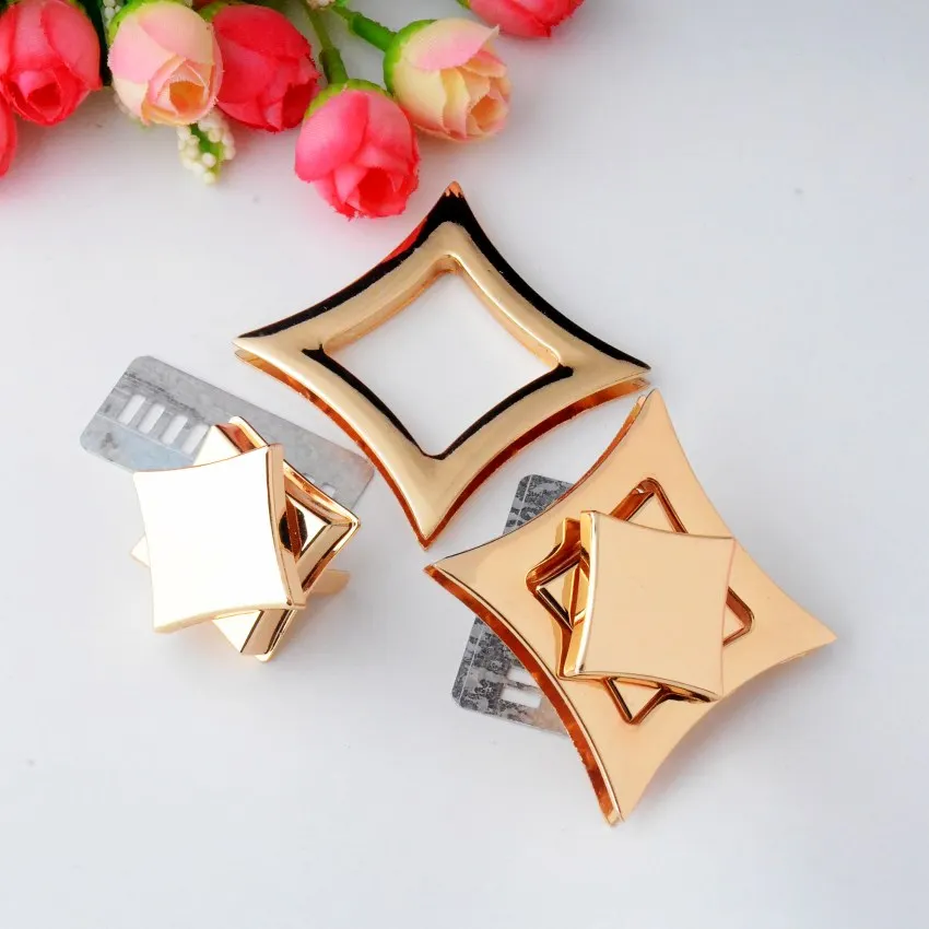 Бесплатная доставка 1 комплект кошелек закручивающийся золотой металлический с