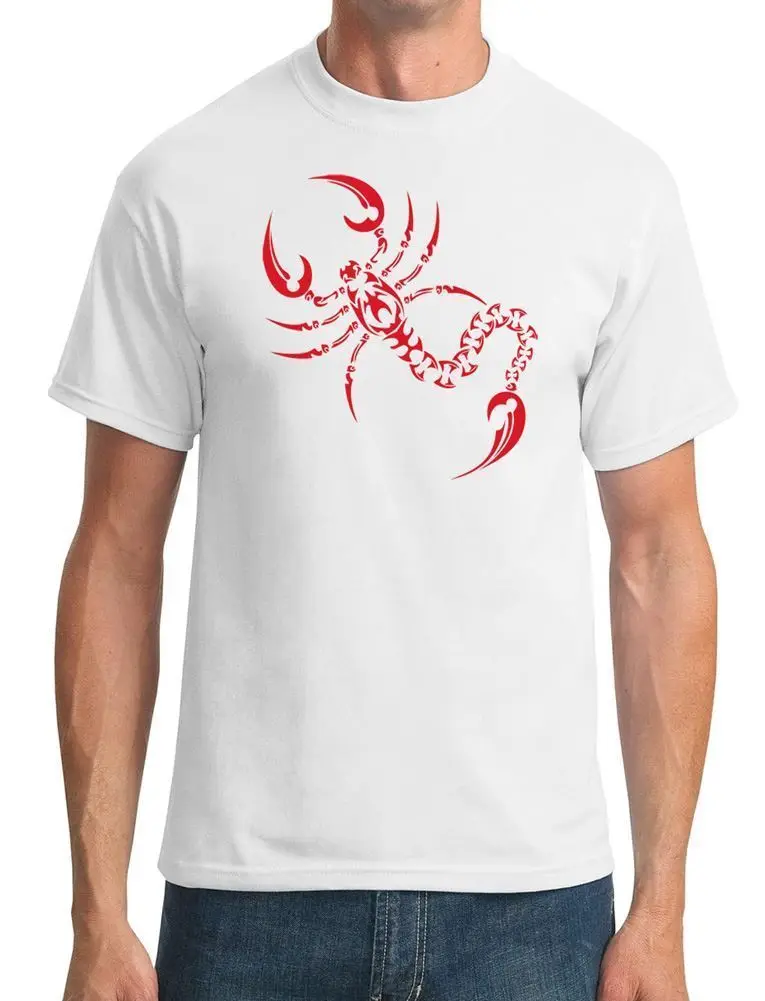 Мужская футболка с этническим дизайном скорпиона новинка 2019 Модная хлопковая |