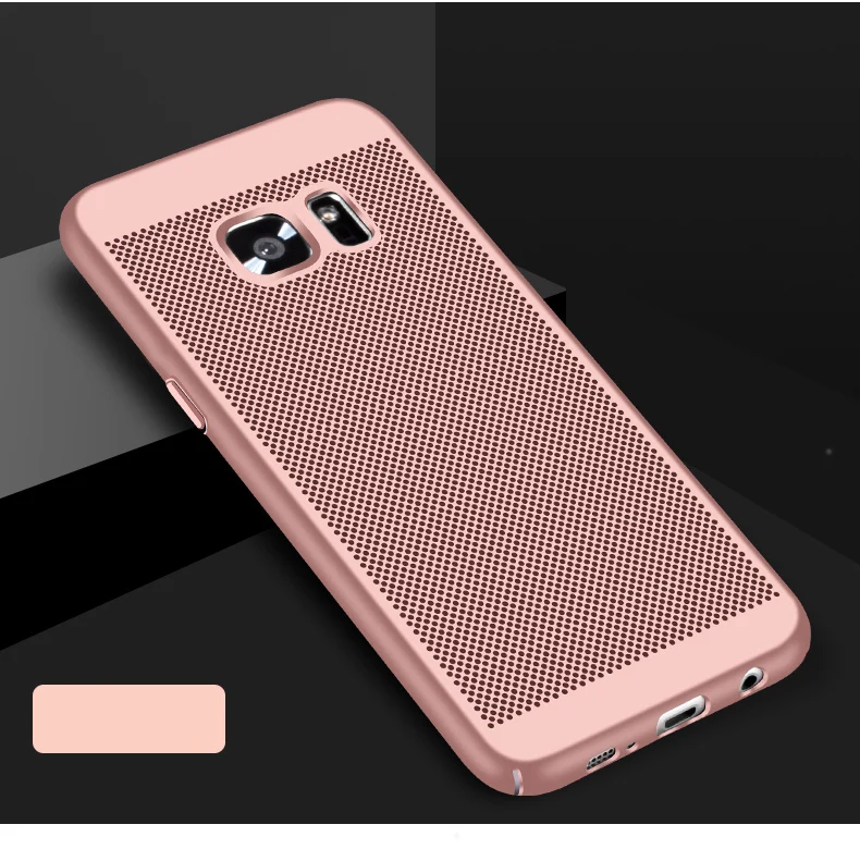 Охлаждающий чехол для телефона для samsung Galaxy A30 A50 A3 A5 A7 J7Prime S6 S7 край S8 плюс Note3 Note5 Note8 полный Пластик крышка