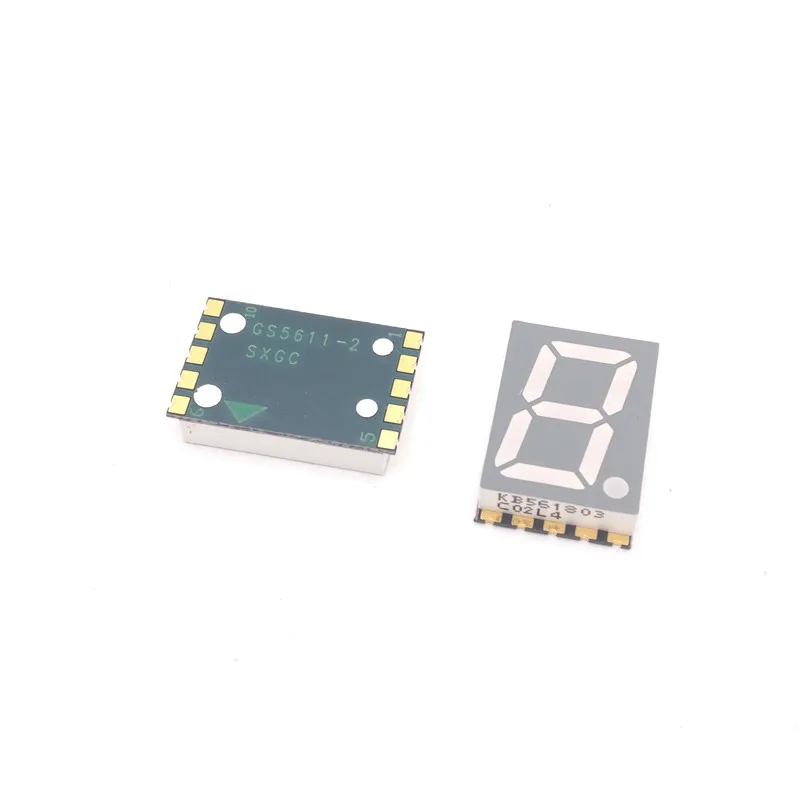 Светодиодный модуль с 1 цифрой желто зеленого цвета SMD 10 шт. светодиодный дисплей 0