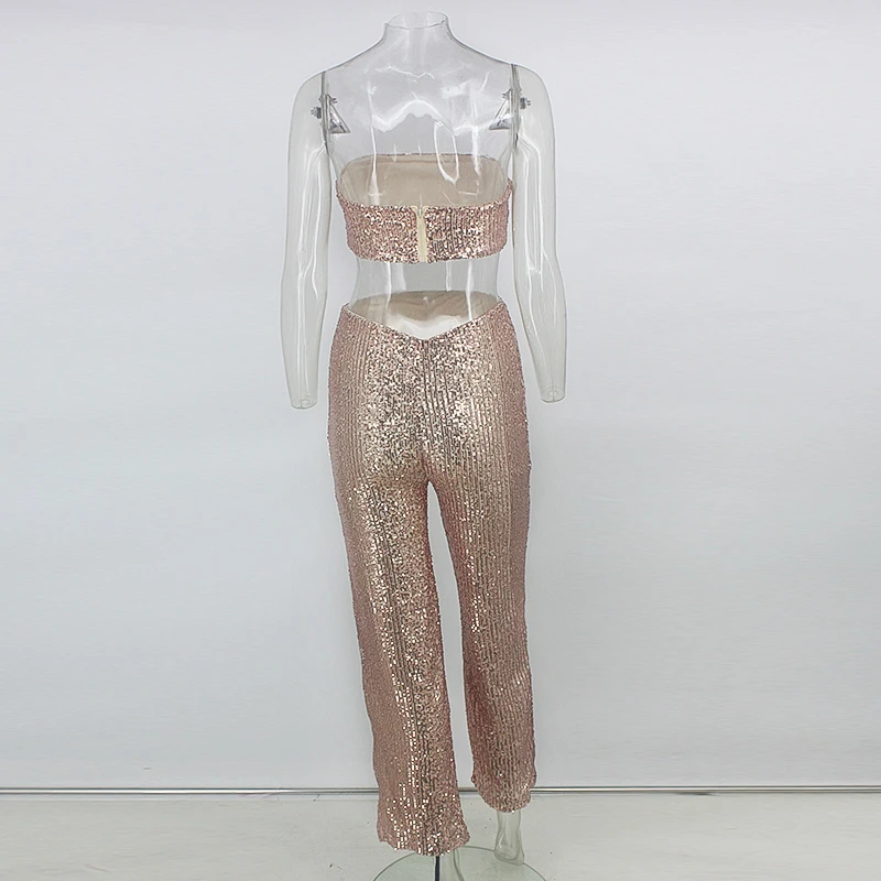 DRESSMECB элегантный женский комбинезон, Модный комбинезон с открытой спиной, вечерние летние комбинезоны с открытыми плечами, женский комбинезон из двух частей, клубная одежда
