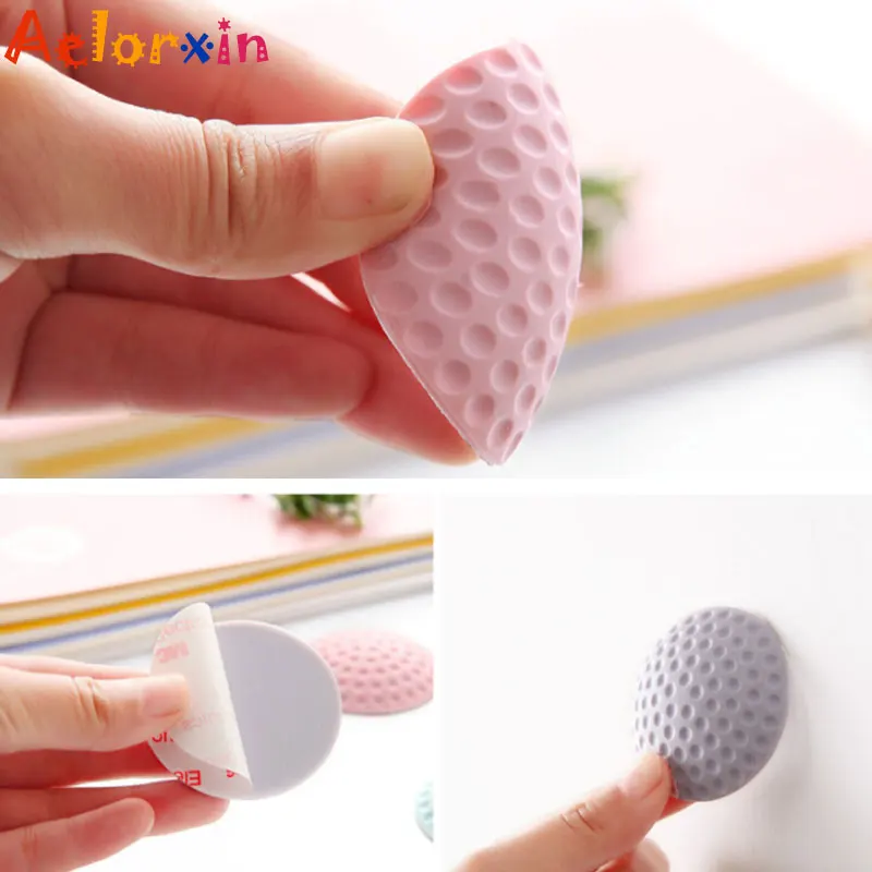 Amortiguadores de seguridad para beb&eacute;s, tarjetas de seguridad, tapones de puerta, protectores de pared, manija, cerradura de puerta para ni&ntilde;os, 4 unids/lote-3