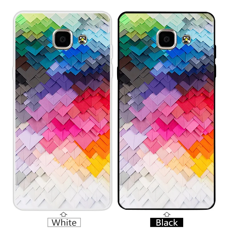 For Samsung Galaxy A5 2016 A510F Black Cover 5.2&quot Ultrathin TPU Silicon Soft Customize Brick Road Phone Case |