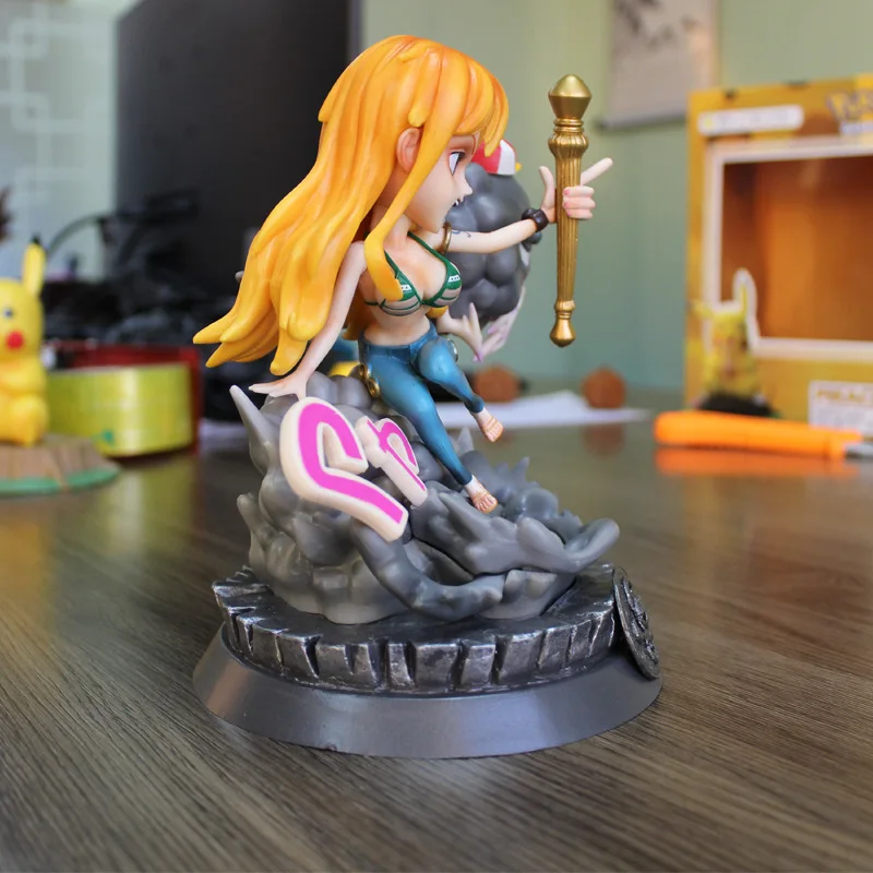 One Piece Nami Zeus Monkey D Luffy погода Homie большая мама Змея человек 26 см ПВХ экшн фигурка