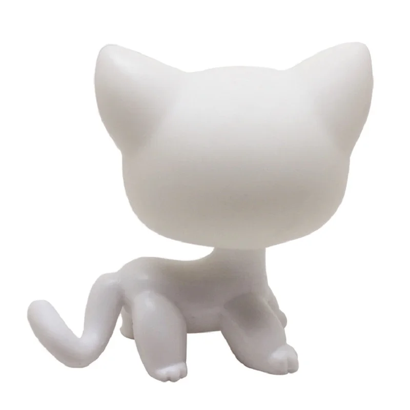 rare pet shop lps standing little short hair cat pink#2291 grey#5 black#994 old original pet toys kitten free shipping