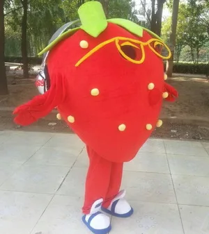 Прямые поставки с фабрики костюм талисмана в виде клубники из материала EVA