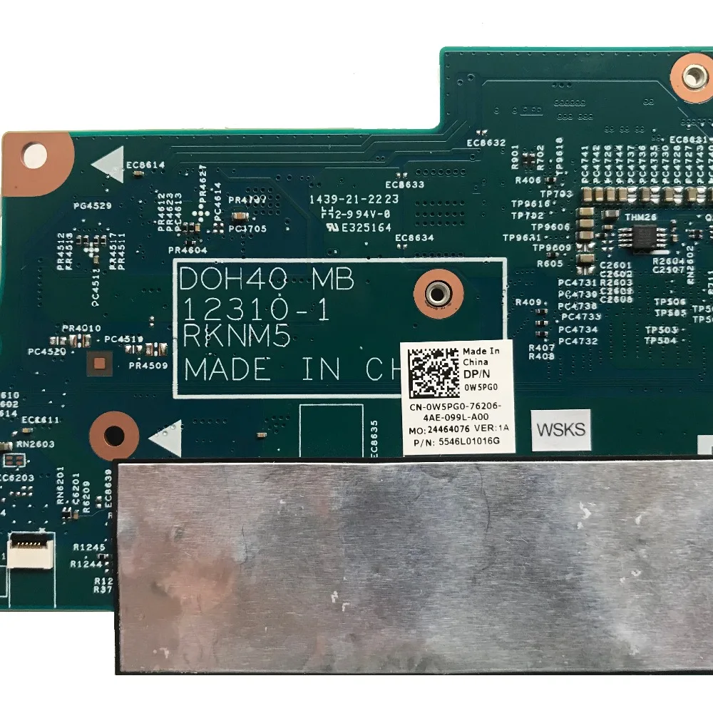 SZWXZY для DELL Inspiron 14 7000 7437 материнская плата портативного компьютера с SR1EF I5 4210U