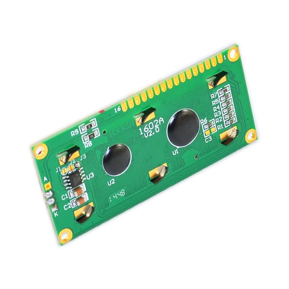 Бесплатная доставка! 2 шт. ЖК-дисплей Raspberry Pi 1602 желтый и зеленый экран с