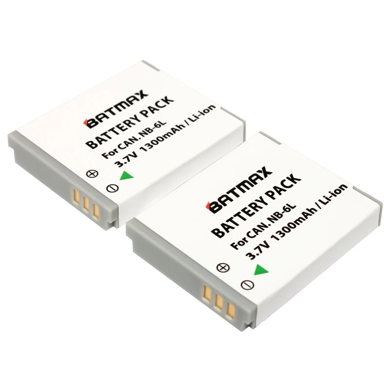 Аккумуляторная батарея Batmax NB-6L NB 6L 4 шт. + двойное зарядное устройство USB для CANON