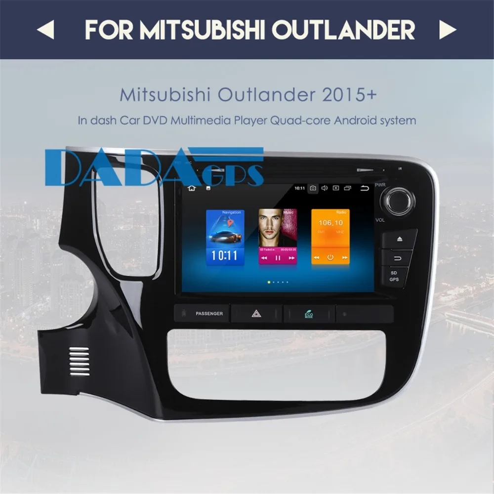Автомагнитола Mitsubishi Outlander 2014 2017 мультимедийный видеоплеер с DVD плеером и GPS