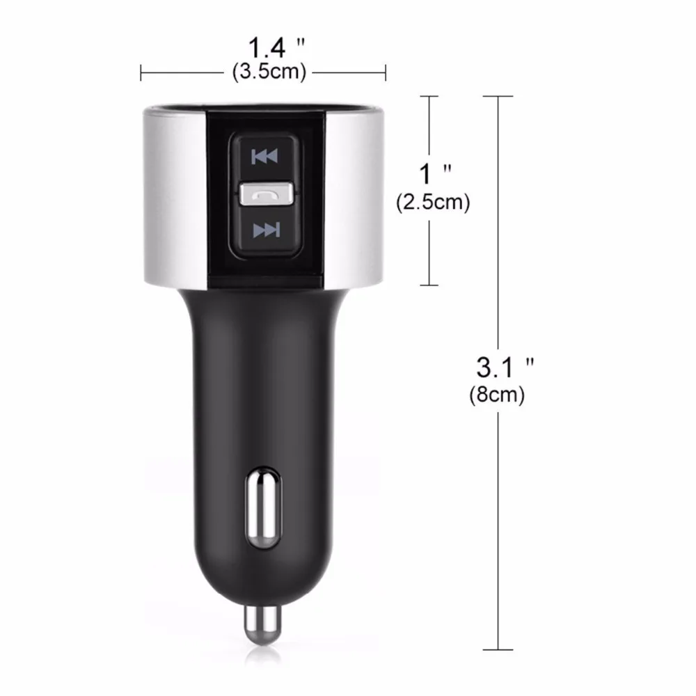Kingslims автомобильный комплект беспроводной связи bluetooth для автомобиля аудио fm-передатчик MP3 плеер USB зарядное устройство FM модулятор автомобильные аксессуары