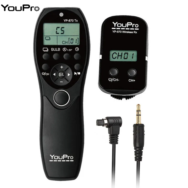 YouPro YP 870II N3 2 4G беспроводной пульт дистанционного управления ЖК Таймер спуска