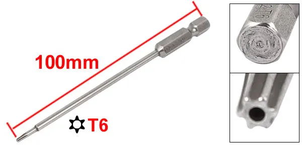 UXCELL горячая Распродажа шестигранный хвостовик 1/4 &quot100 мм Длинный T6 T7 T8 T9 T10 T15 T25 T30