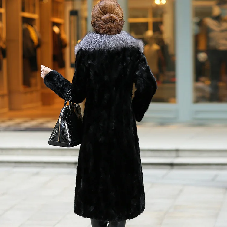 Women Faux Fur Coats 2022 Elegant Women Outerwear Thicken Warm Winter Long Jackets Vintage Femme Coats Size XL XXL