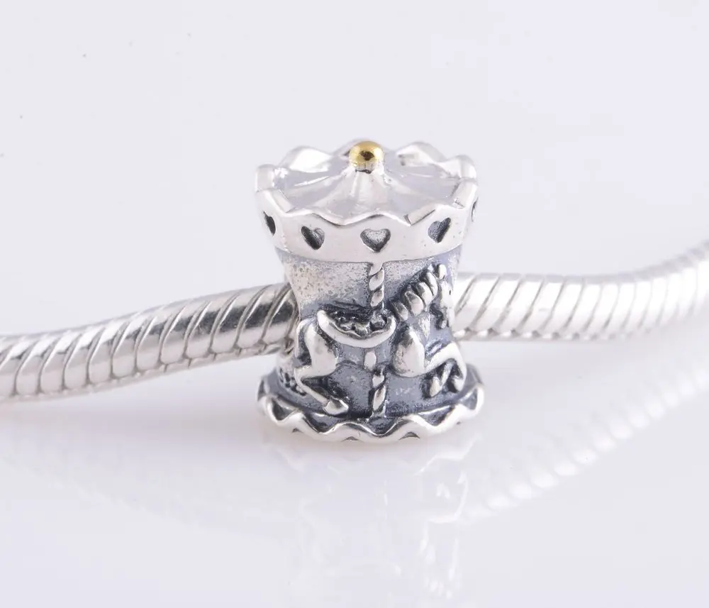 promotion 925 sterling Silver Charms Carousel a speedy success bead compatible with European pandora Bracelet LW331 | Украшения и