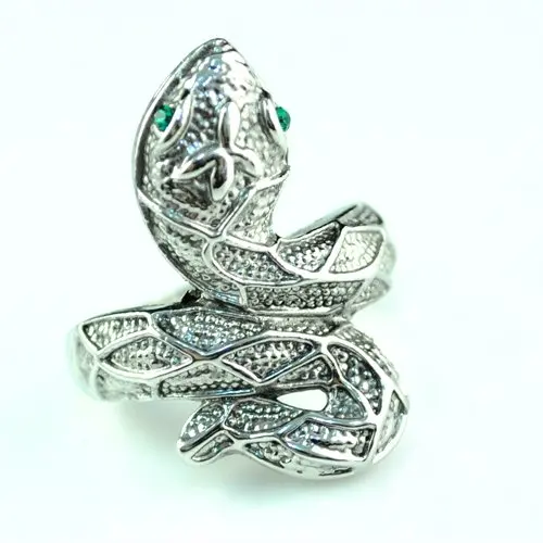 Хип хоп античное кольцо в стиле стимпанк змеи питона для мужчин ювелирные