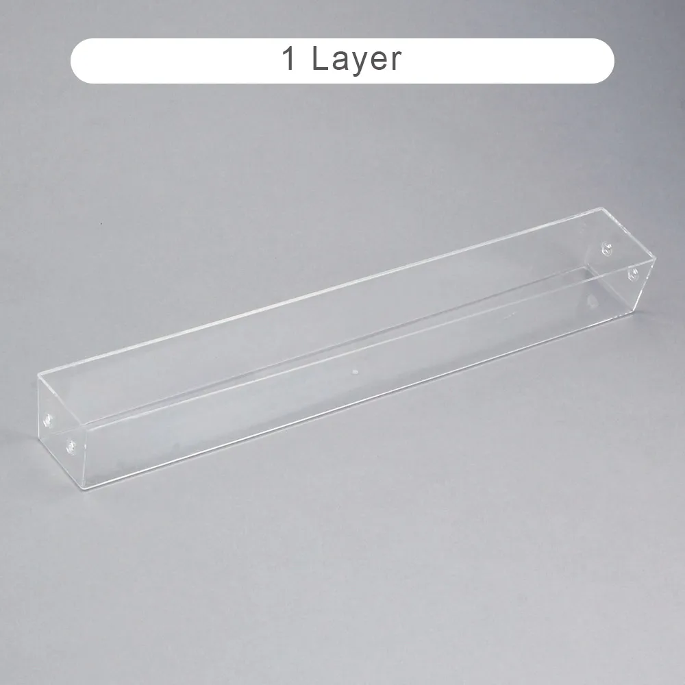 1 Layer 1-7 ярусов акриловая стойка для лака для ногтей инструменты для ногтей косметика дисплей хранение макияж Органайзер подставка держатель оборудование для дизайна ногтей полка - Цвет: 1 Layer