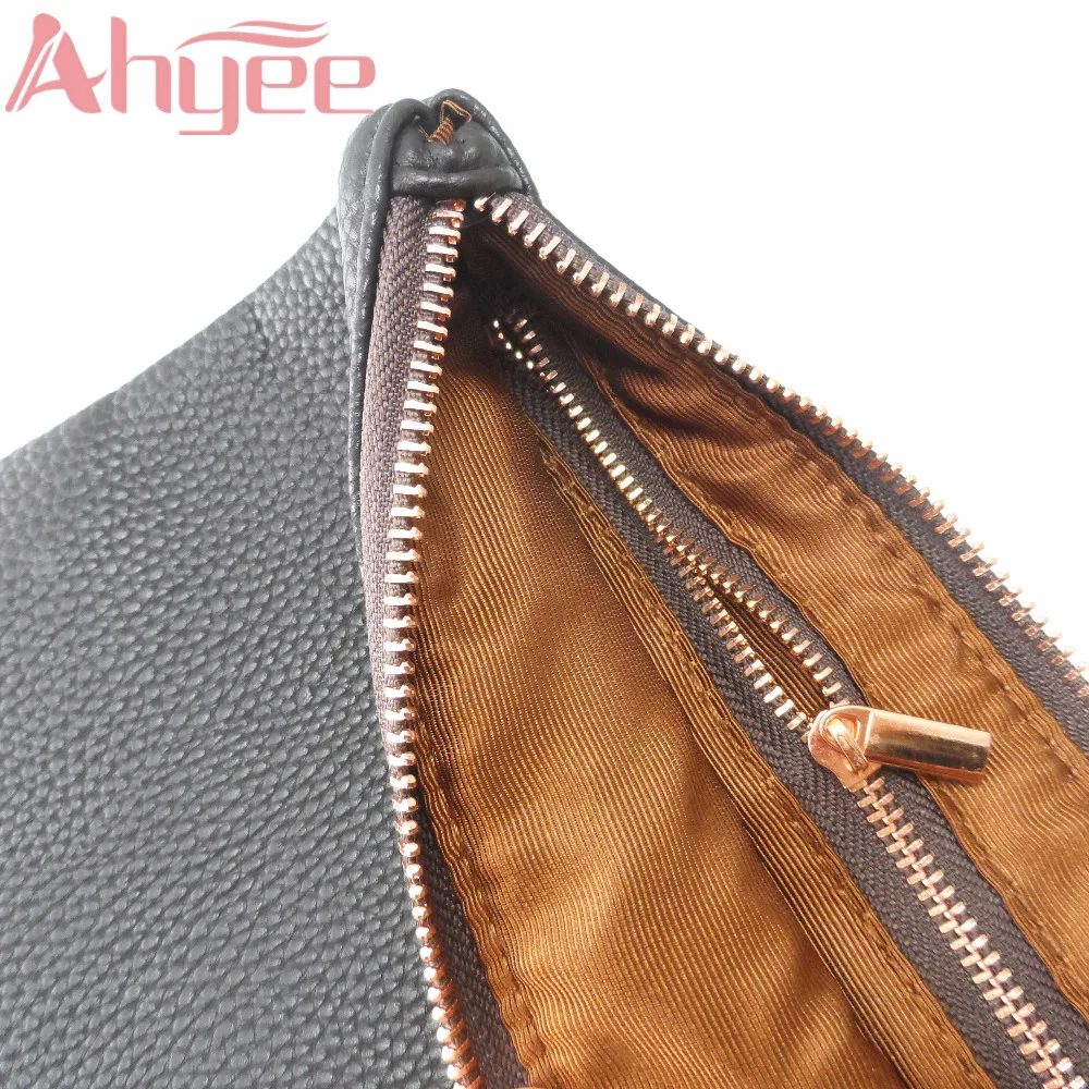 Модная розово-Золотая косметичка для рук роскошная на молнии с узором Личи