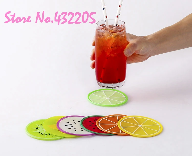New Fruit Kins Strawberry Cup Mat Placemat Coin Purse Makeup Bag Box Gel Pens Toy Pool Party Festival Favors Supplies Girl Gifts | Дом и сад